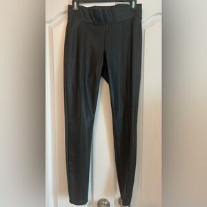 Old Navy STEVIE High Rise Leggings | Black Leather-like| SMALL